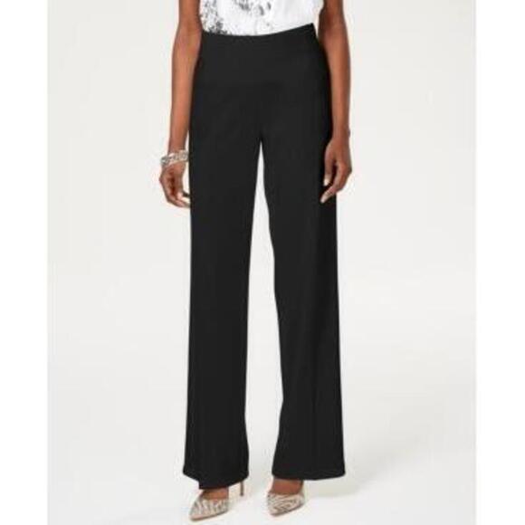 INC Pants - INC Women's Black Wide Leg Regular Fit Pants 12 NWT